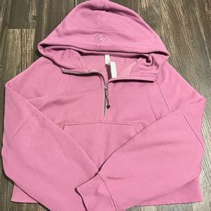 lululemon oversized half zip scuba hooded